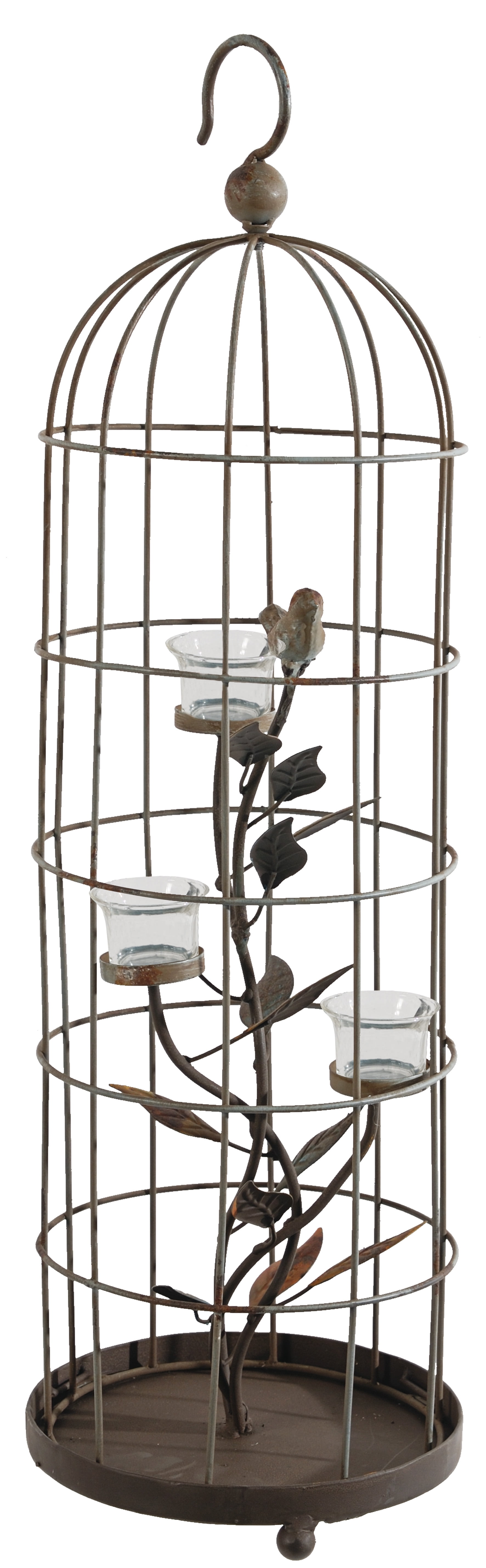 Metal Tree Bird Cage Votive Candle Holder