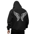 thumbnail image 7 of IWRICH Men's Graphic Printed Hoodies Long Sleeve Drawstring Hooded Sweatshirts Casual Loose Fit Pullover Tops with Pockets Black XXXL, 7 of 7