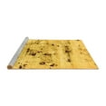 thumbnail image 2 of Ahgly Company Machine Washable Indoor Rectangle Abstract Yellow Modern Area Rugs, 2' x 4', 2 of 4