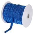 thumbnail image 1 of Cinta de terciopelo Unique Bargains Brillo Metálico 3/8 x 50 yardas Azul brillante, 1 of 5
