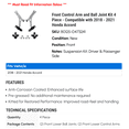 thumbnail image 2 of Front Control Arm and Ball Joint Kit 4 Piece - Compatible with 2018 - 2021 Honda Accord 2019 2020, 2 of 2
