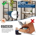 thumbnail image 4 of GloryStar Rustic Industrial Bookcase, 4-Tier Wide Wood Shelf with 14 Display Levels and Metal Frame for Home Office, 4 of 8