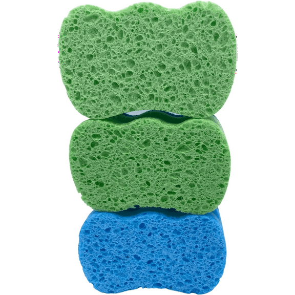 Scrub Buddies Nail Guard Sponges, 3-ct. Bonus Packs (Green-Blue)