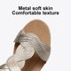 thumbnail image 5 of Sandalias de cuña cómodas sandalias de playa con tiras abiertas zapatos para caminar para mujer, 5 of 9