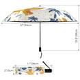 thumbnail image 3 of Dinosaur Basketball Tree Leaf Compact Sun Umbrella Windproof Travel Umbrellas for Rain Strong Portable UV Protection, 3 of 8