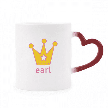 

Earl Astrid Stephanie Diadem Count Heat Sensitive Mug Red Color Changing Stoneware Cup