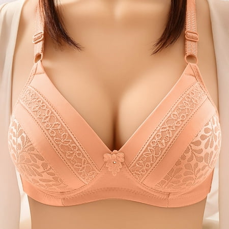 

Riforla Push up Bra for Women Bras Brassiere Wireless Bras for Women Pack Beige C