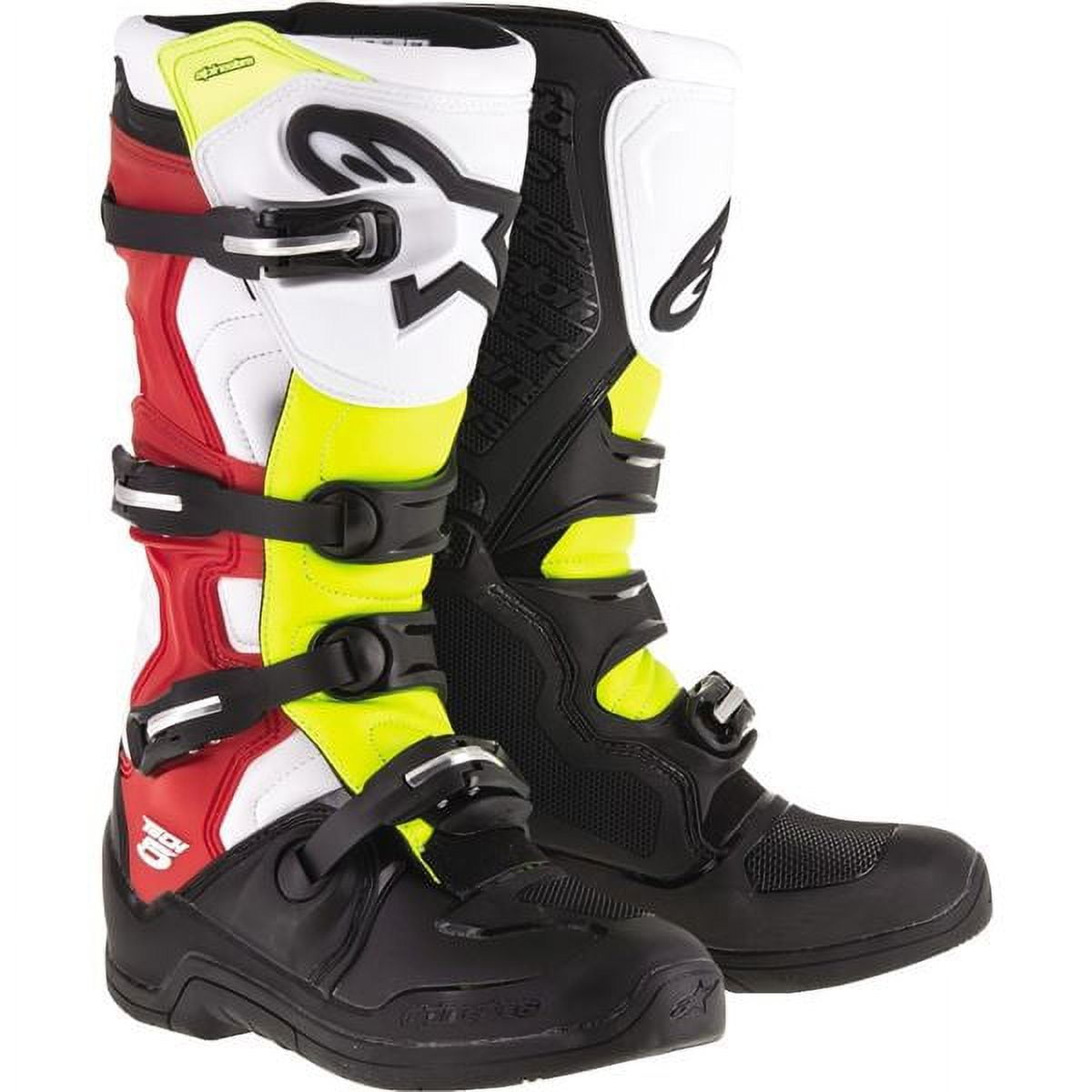 ALPINESTAR Tech 1 MOTORCYCLE BOOTS WHITE Size 7 - Walmart.com