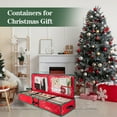 thumbnail image 2 of Homirary Wrapping Paper Storage Containers - Gift Wrap Organizer, Christmas Wrapping Paper & Holiday Accessories Storage Box, 1pc, Red, 2 of 8