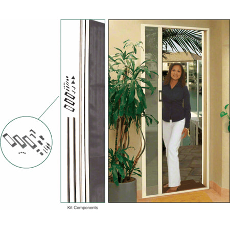 Crl Almond 96 Euro Retractable Screen Door Kit Es98alm Walmart Com