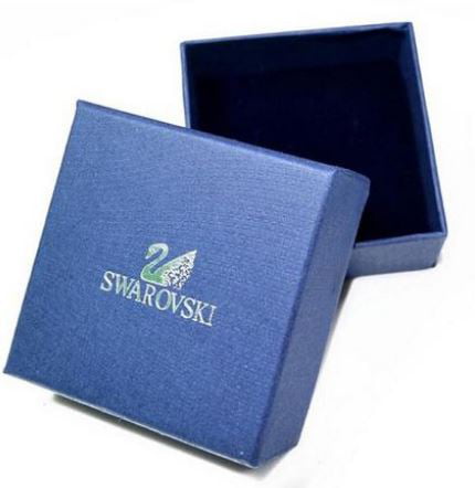 swarovski STONE ROUND PENDANT, BLUE, ROSE GOLD PLATING 5389431
