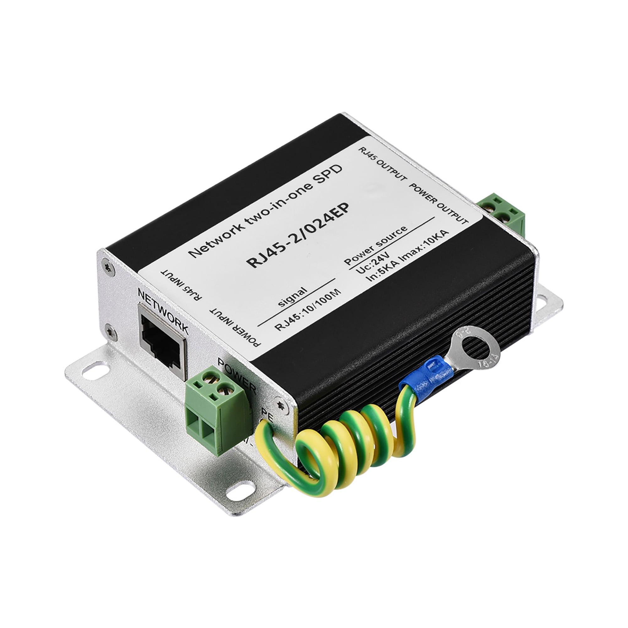 Surge Protector for 10/100M BaseT Gigabit 24V Modem Thunder