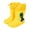 Yellow, variant on TANYSU Girls Cartoon Rain Boots Mid Calf Dinosaur Design Kids Booties For Daily Wear School Outdoor Play Comfortable Non- Sole Toddler Footwear Shoes Child First Walker