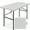 Light Gray, variant on Best Choice Products 4ft Plastic Folding Table, Indoor Outdoor Heavy Duty Portable w/ Handle, Lock for Picnic - White