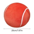 thumbnail image 2 of Holloyiver Tennis Ball Plush, 7.8 Inch Round Tennis Ball Pillow Fluffy Tennisball Throw Pillow Stuffed Plushies Sport Theme Gifts for Couch Sofa Bedroom Bed Decorations, 2 of 7