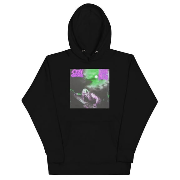 Ozzy Osbourne Neon Bark Classic Unisex Hoodie - Black - Small