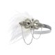 thumbnail image 3 of Diadema de Plumas Yuyangstore Tocado para el Cabello Blanco, 3 of 8