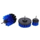 thumbnail image 1 of Kit de depurador de brochas de taladro, accesorios de limpieza eléctricos azules para bañera y ducha de 1/4 pulgadas, 3 uds., 1 of 5