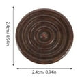 thumbnail image 2 of ColoMX Piezas de juego de backgammon de madera de 24 piezas Piezas de ajedrez de backgammon, 2 of 8