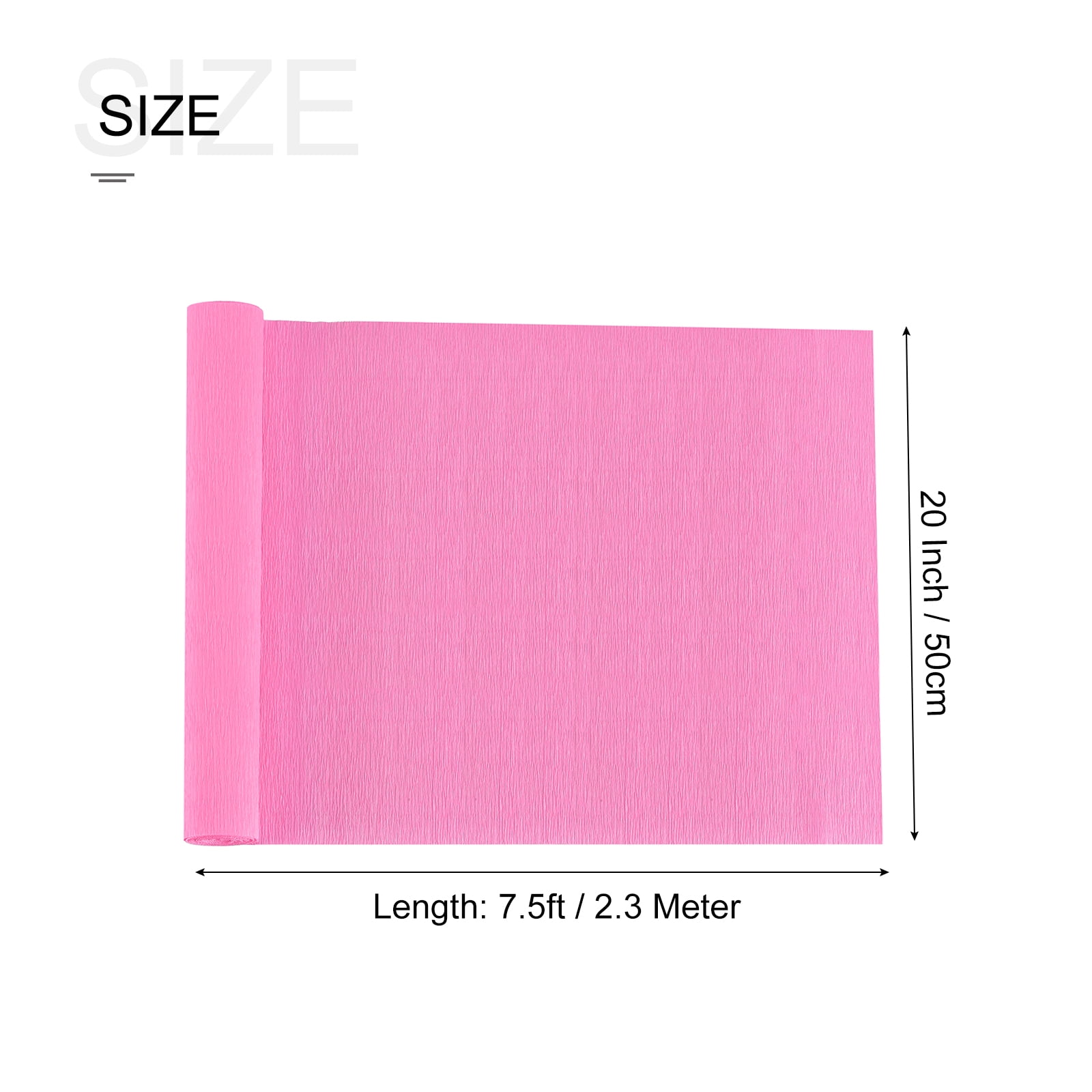 Magenta Crepe Paper Folds Sheet 20in x 8ft, 1ct