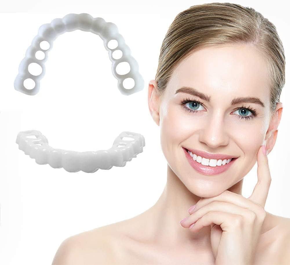 1Pair Dentures Cosmetic Teeth Instant Veneers Dentures ...