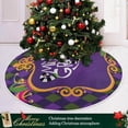 thumbnail image 6 of GZHJMY Mardi Gras Tree Skirt Home Decoration Large Round Venetian Christmas Tree Skirt for Holiday Party Home Christmas Day Ornaments 36", 6 of 6