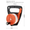 thumbnail image 3 of Multi-use Scuba Dive Reel Kayak Anchor with a Finger & 150ft/46m Nylon Line, Diving Underwater Snorkeling Safety Equipment - Orange, 3 of 8