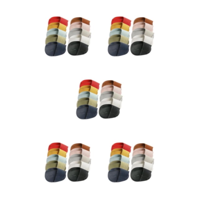 Wweixi Portable PU Golf Head Covers for Traveling Athletes Golf Clubs with Ease Multi Color Small 10 Pcs 5Set