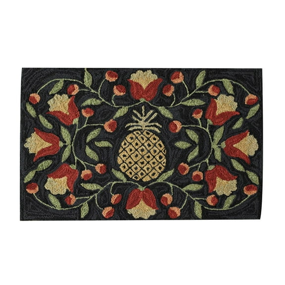 Park Designs Pineapple Indoor Hooked Rug 24" x 36"