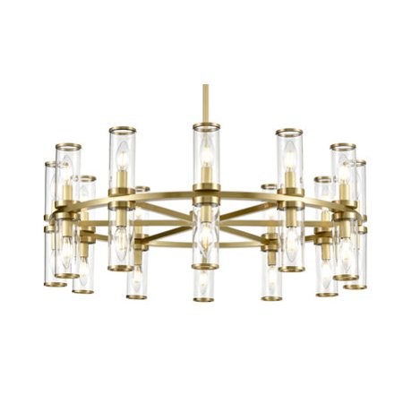

Kuzco Lighting Ch309024g Revolve 24 Light 32 Wide Taper Candle Chandelier - Brass