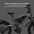 thumbnail image 5 of Aostirmotor Electric Bike with 500W(Peak 650W) Motor 48V 15AH Removable Lithium Battery, Max Range 25Miles(Pedal-Assist), 20x4 inch Tires Ebike for Adults UL2849, 5 of 11