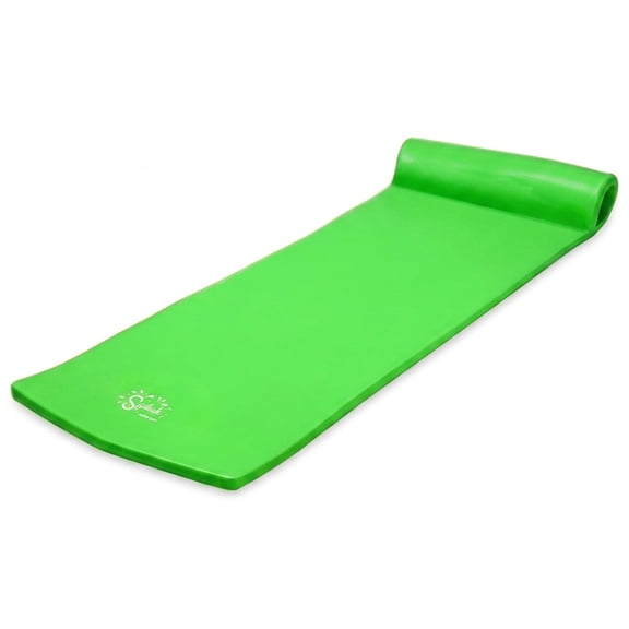 Open Box TRC Recreation 1.25" Thick Foam Swimming Pool Float Mat, Fierce Green
