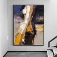 thumbnail image 3 of Large portrait abstract lady oil painting, female artwork, original wall art, female home decor,102*152cm (60*40) inches, unstretched frameless, 3 of 5