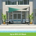 thumbnail image 2 of Coolaroo Outdoor DualShade Sun Sail and Hardware Kit, 95% UV Block Protection, 12' x 8' Rectangle; Maldives, 2 of 7