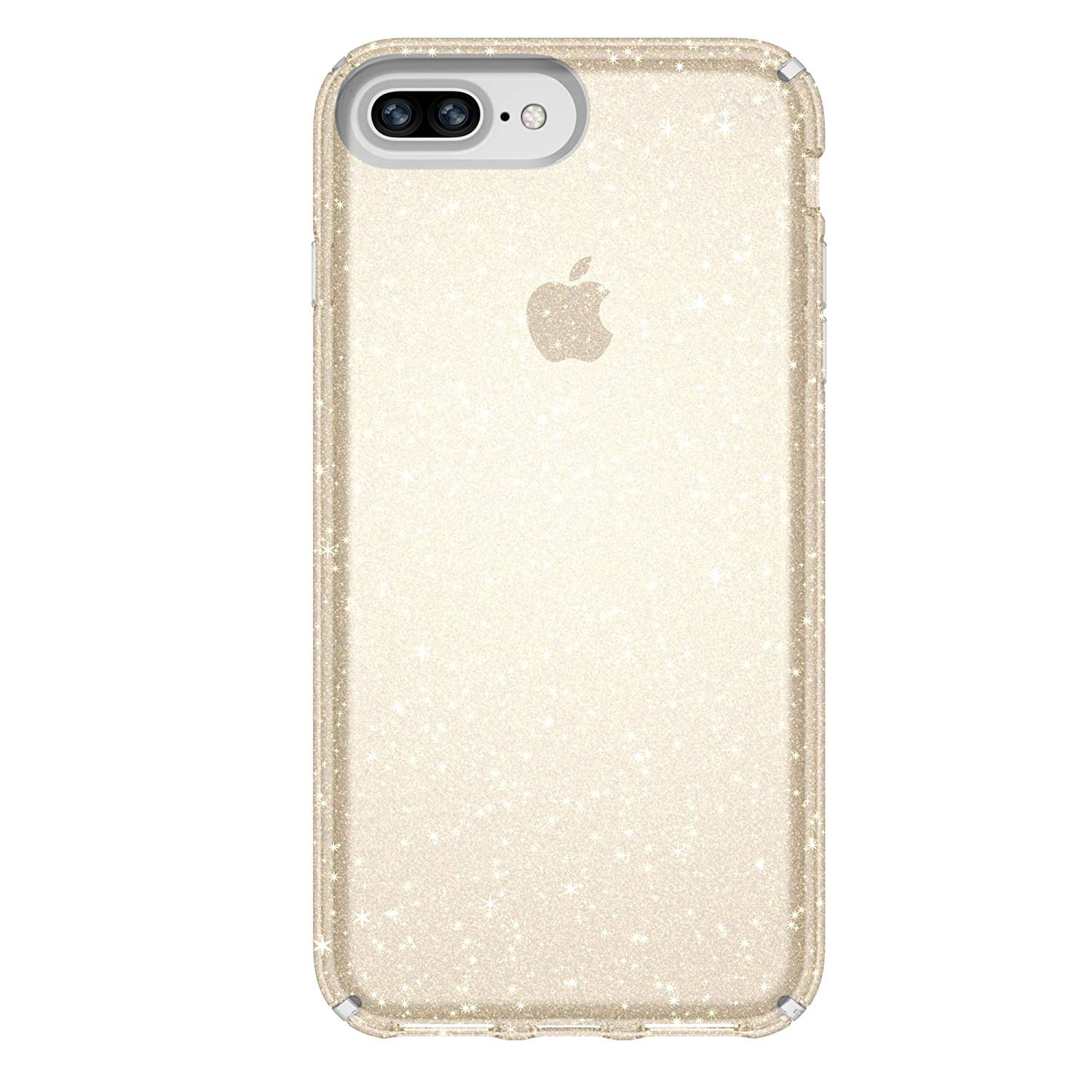 Speck Presidio Clear Plus Glitter Case iPhone 8 Plus Clear Gold Glitter