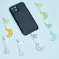 thumbnail image 4 of 12 Pcs Clip on Charms Star Moon Zipper Pull Charm Resin Plastic Keychain Purse Bag Charm with Lobster Clasp Crochet Stitch Markers for Sewing Quilting Jewelry Making, 4 of 7