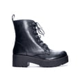thumbnail image 2 of Dirty Laundry Womens Mazy Faux Leather Lug Sole Heels Black 9 Medium (B,M), 2 of 3