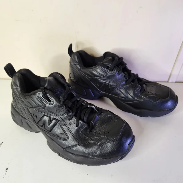 New Balance Mens 608 MX608AB Black Running Shoes Sneakers Size 7.5 4E NO INSOLES
