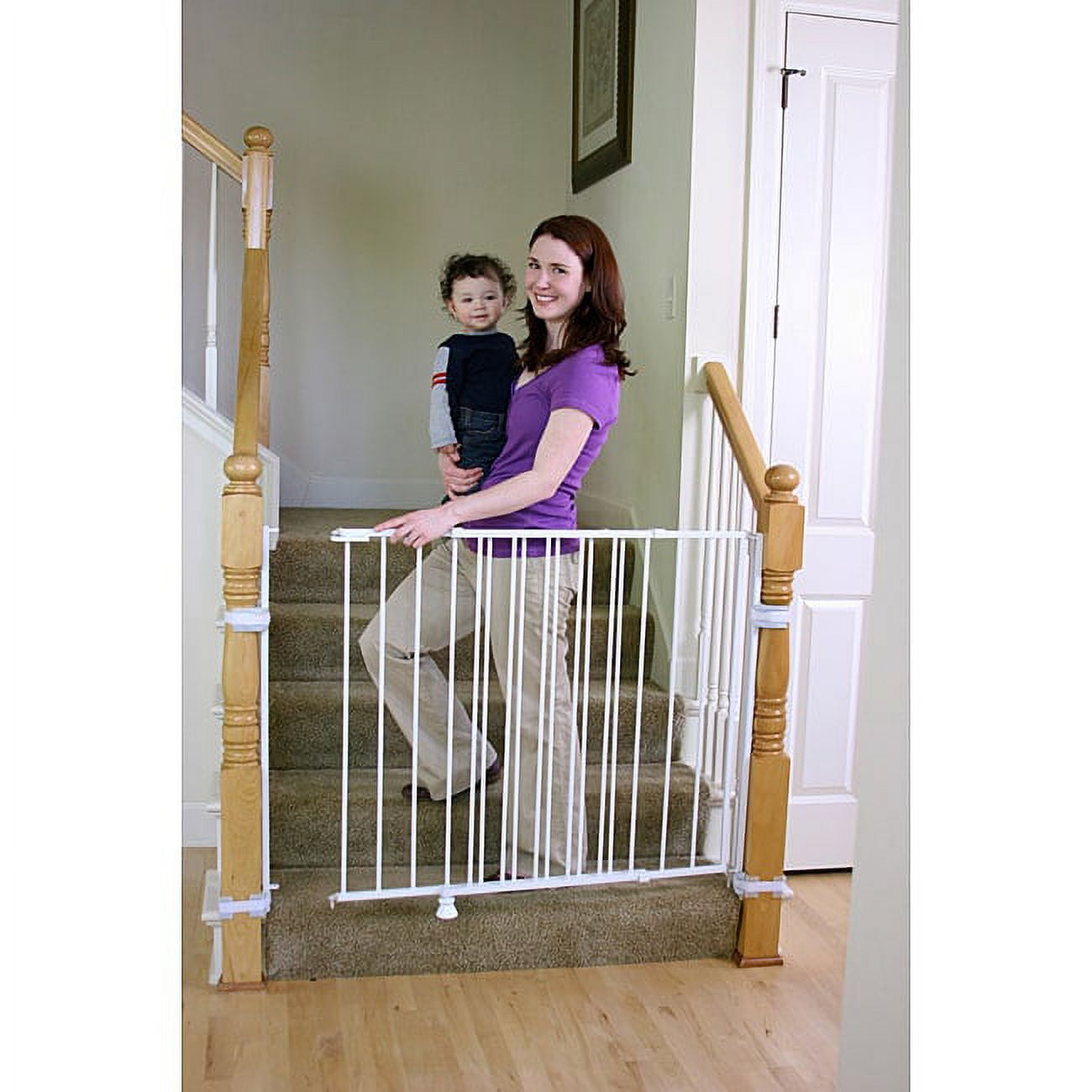 Regalo Extra Tall and Wide 2 in 1 Baby Gate Wall Mounted White in Cambodia at KHR 332361 Rating 5