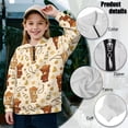 thumbnail image 6 of Uorisanigo Girls Sweatshirts Fall Fashion Long Sleeve Pullover Shirts Tops Oversized Cowboy Horse Print Quarter-Zip Pullover Jacket for Sports and Daily Wear Outerwear Jacket, 6 of 7