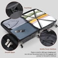 thumbnail image 6 of Yougu Hard Shell Luggage Set of 3 with USB Port, Airline Certified Carry-on Luggage,black, 6 of 9