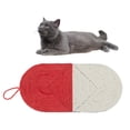 thumbnail image 4 of Natural Sisal Cat Scratcher Mat Non Slip for Indoor Cats Rug Floor Scratching Mat Scratch Pad for Protect Carpets Cat Grinding Claws Red White, 4 of 8
