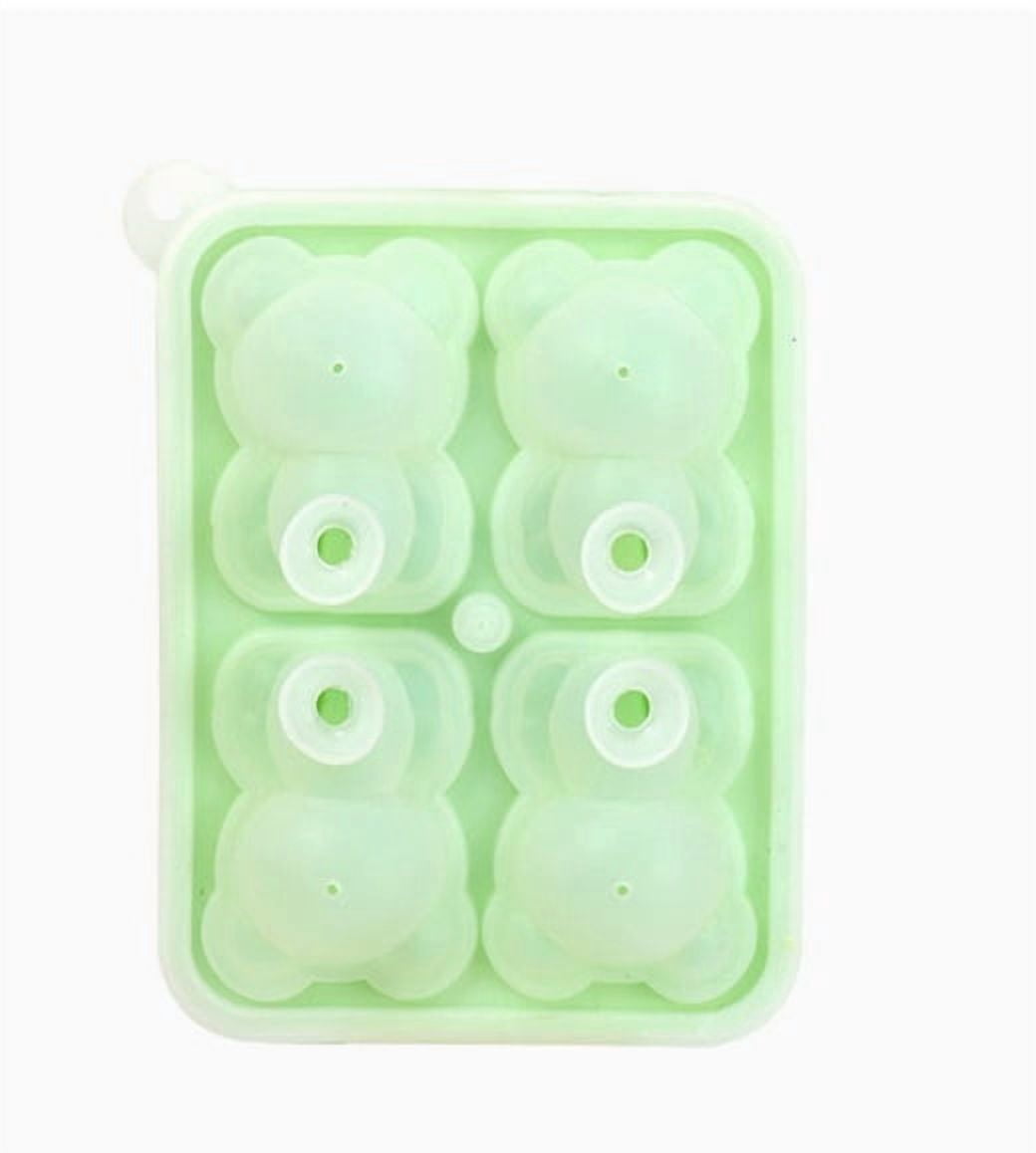 3-Piece Silicone Ice Cube Tray Set - Easy Press Ice Maker for Home Use - Food-Grade Freezer Storage Box