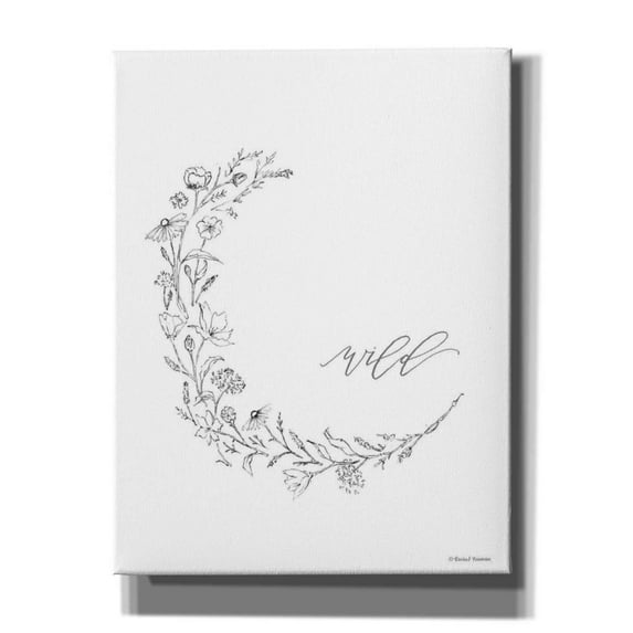 Epic Graffiti 'Wild Flowers' by Rachel Nieman, Canvas Wall Art, 26"x34"