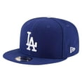 thumbnail image 1 of New Era 9Fifty Hat Los Angeles Dodgers Basic Snapback Adjustable Royal Blue Cap, 1 of 3