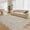 Beige Gray, variant on ZACOO 3'x5' Braided Print Area Rug, Scalloped Washable Rug, Non Slip Low Pile Soft Indoor Rugs for Entryway, Gray
