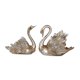 thumbnail image 2 of 2 piezas de cisne escultura figurina de cisne regalo de inauguración de la casa decoración moderna decoración del hogar adornos para la casa del hogar Plata, 2 of 9