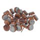 thumbnail image 1 of Uxcell 24-Pack Almohadillas de Fieltro para Muebles con Clavo, 0.79" (20mm) Almohadilla Redonda de Fieltro Gruesa para Protector de Suelo de Madera Dura [Marrón], 1 of 1