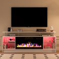 JUSTLET 70" Fireplace TV Stand, Fireplace TV Stand with 36" Electric
