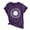 Purple, variant on Trendfront Womens Summer Crew Neck Short Sleeve Tops Womens Plus Size Sunflower Tees Floral Graphic Printed Style T-Shirts